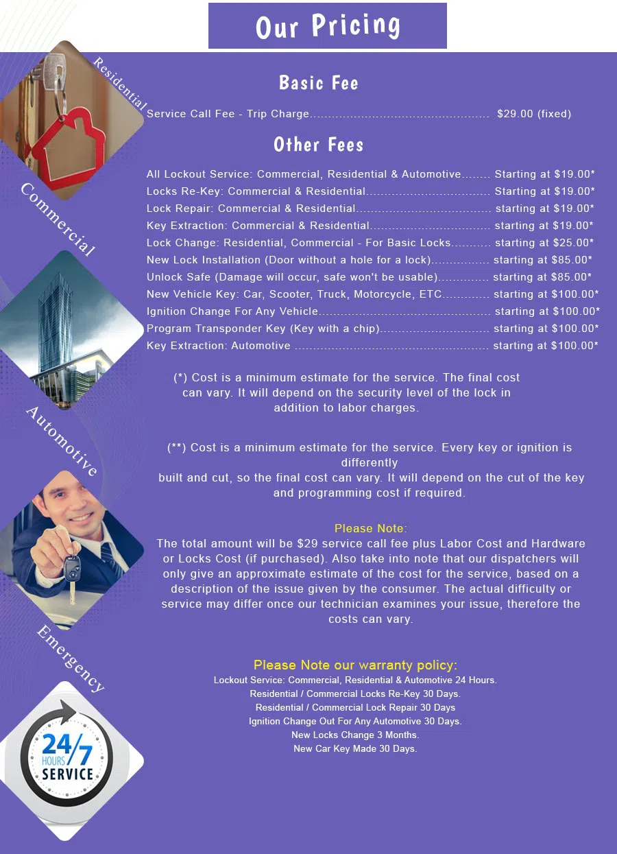 Des Plaines Locksmith Store, Des Plaines, IL 847-462-7238 - price-list-n-19